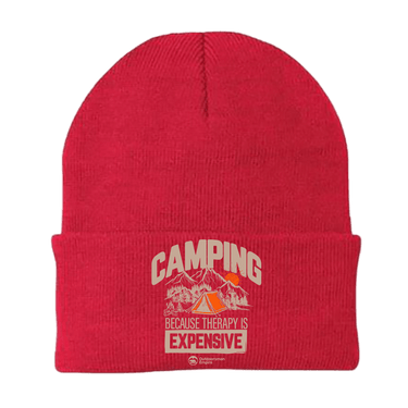Camping No Expensive Embroidered Beanie